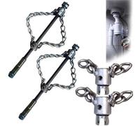 Catena di decalcificazione con albero flessibile, escavatore per cavi push-turn, strumento multiuso per la manutenzione dei tubi in PVC, efficiente decalcificazione, adatto per tubi da bagno