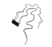 Catena di estensione per capelli per trecce, strass, nappe, molletta per feste, accessorio elegante per donne e ragazze