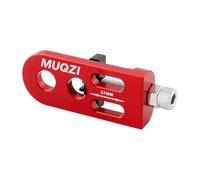 Catena di fissaggio per bici pieghevole, doppio foro, regolabile, in lega di alluminio CNC, gamma 17 mm, design a bullone singolo, nero e rosso, leggero, per bici da pista, pendolarismo, ciclismo