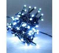 CATENA DI LUCI 300 LED BIANCO FREDDO MT 12+5 MINILUCCIOLE NATALE