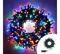 Catena di luci 36 metri da 720 Led Multicolore con cavo verde Wisdom