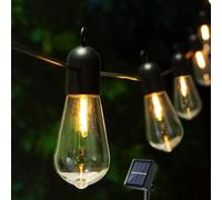Catena di luci a Led 10 Lampadine per esterno Giardino ad energia solare da 4.5M