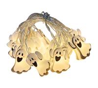 Catena di luci a LED spettrali - Catena di luci fantasma di Halloween, decorazione a LED spettrale | Spooky Ghost 40 Led Catena di luci di Halloween, decorazioni da parete per la casa, cade