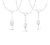 Catena di Luci Catenaria Luminosa Corda 10 Mt con Portalampada E27 Cavo Bianco