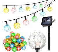 Catena di luci giardino solare illuminazione 6 m decorazione sfera luce colorata