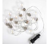 Catena Di Luci LED Esterno IP44 Trasparente 4,5 M Lunghezza 2700 K Cavo Lampada