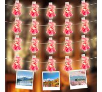Catena di Luci Pasquali, 2M 20LED Lucine di Pasqua con Coniglietto, Luci Decorative Pasqua, Catena Luminosa Pasquale Coniglio, Decorazioni pasquali, per Pasqua, Feste, Camera da Letto, Giardino