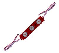 Catena di moduli LED Rosso 12V 1,5W 125mA IP65 3x LED per modulo 88,5x17,5mm
