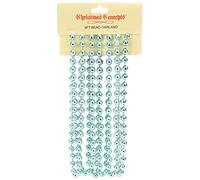 Catena di perle di Natale da 9 piedi - Christmas Bead Garlands - Decorazioni natalizie (Blu Ghiaccio)