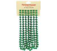 Catena di perle di Natale da 9 piedi - Christmas Bead Garlands - Decorazioni natalizie (Verde smeraldo)