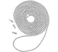 Catena di perline, D: 1,5 mm, placcato argento, 1 m
