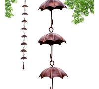 Catena Di Pioggia - Secchio Ombrello Come Indicato | Acchiappasogna Decorativo Per Giardino Con Flusso Elegante, Esterno, Cottage, Catena Grondaia Decorativa | Per Proprietari Architetti Paysa