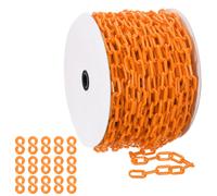 Catena di plastica arancione, 164 ft 6mm per barriera di sicurezza