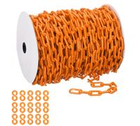 Catena di plastica arancione, 40 m 8mm per barriera di sicurezza