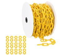 Catena di plastica gialla, 72 ft 8mm barriera di sicurezza per catena
