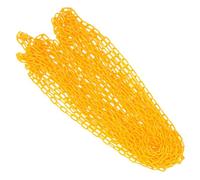 Catena di Plastica Gialla da 5m per Sicurezza e Delimitazione | Maglie in Plastica Impermeabili, Uso Esterno e Costume di Halloween, Colore Giallo, Barriera Leggera