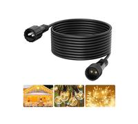 Catena di prolunga 6 m, per illuminazione natalizia, catena di luci esterne, 2 poli, impermeabile, cavo di prolunga per lampadine G40, rete luminosa, pioggia di ghiaccio