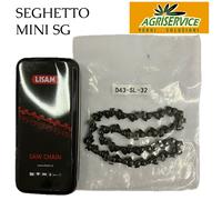 Catena di ricambio originale LISAM per seghetto MINI SG 1/4 da 32 maglie