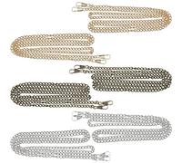 Catena Di Ricambio Per Borsa,Forreen 6 Pezzi 120cm Catena in Metallo Staccabile Resistente Durevole Catena Borse in Metallo Cinghie con Fibbia per Decorare Tua Borsa