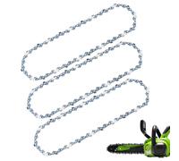 Catena di ricambio per motosega Greenworks da 25,4 cm per motosega a batteria Greenworks 24 V 25,4 cm CS24B210, 2937602, passo 1 cm, calibro 40 DL (confezione da 3)