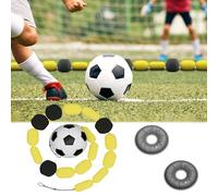 Catena di rimbalzo per allenamento calcistico, catena di rimbalzo per portieri Allenamento di reazione sensibile 2,6/4 m-102,36/157,48 pollici Deflettore a linea singola con 2 sacchi d'acqua Standard