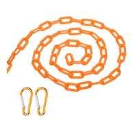 Catena di sicurezza in plastica 8mm , 2 ganci, arancione per uso generico