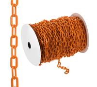 Catena di sicurezza in plastica arancione per barriera, 300 piedi