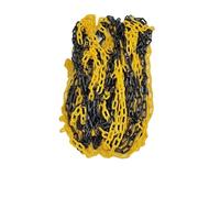 Catena di sicurezza in plastica PE segnalazione rossa bianca nera gialla Cono stradale Isolamento rotaia Per Parcheggio Costruzione(6mm Black and yellow)
