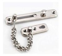 Catena di sicurezza per porte interne, Lucchetto a catena for porta interna in acciaio inossidabile con pulsante a molla for sicurezza e ventilazione