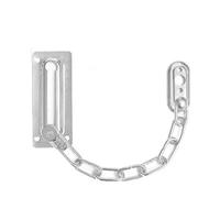 Catena di sicurezza per porte, limitatore, Serratura a catenaccio scorrevole in acciaio inossidabile con azionamento a chiave for porta interna, argento