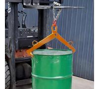 Catena di Sollevamento Pinza per Pallet con Sollevatore a Catena per Carrelli Elevatori, Pinza per Pallet con Prelievo Verticale per Fusti in Metallo/Plastica/Flangiati, Carrello