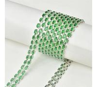 Catena di strass con cristalli di zircone, per abiti da sposa, scarpe, accessori per abbigliamento, 3 x 6 mm, Royal En8, 3 x 6 mm, # 1 metro