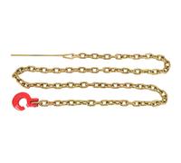 Catena di strozzamento per verricello Mytee Products da 3/8"""" x 10' e gancio di strozzamento con picchetto in acciaio, 14"""" di lunghezza, grado G