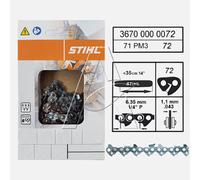 Catena stihl 72 maglie da 1,1 - 1/4" P per motosega MSA 160 con barra 35 cm