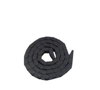 Catena di trasmissione da 1 m, semichiusa, non apribile, in plastica, con cavo di traino in nylon, staffa in acciaio for fune di traino for percorso(15x30 mm)