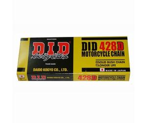 CATENA DID 428D-132 (132 MAGLIE) SENZA O-RING (APERTA + CHIUSURA)