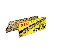 CATENA DID 428VX (Gold & Black) 122 maglie per SUZUKI GSX S 125 2017-2021