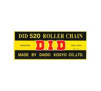 CATENA DID 520 (Black & Black) - Lunghezza: 72 maglie con giunto a clip (RJ)