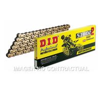 Catena DID 520dz2sdh Con 126 Oro/Nero per Moto Ricambi Ciclomotore