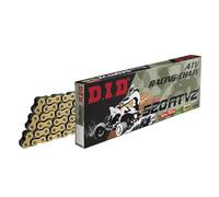 CATENA DID 520ATV2 (Gold & Black) - Lunghezza: 76 maglie con giunto a clip (FJ)