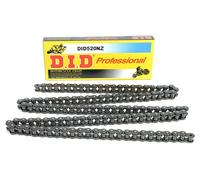 CATENA DID 520NZ-114 (114 MAGLIE) SENZA O-RING (APERTA + FISSAGGIO)