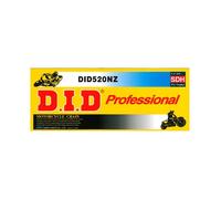 DID 520NZ B&B Standard Catena Moto Nera Con Chiusura A Clip 126 Maglie