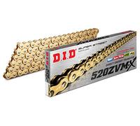 CATENA DID 520ZVM-X (Gold & Gold) - Lunghezza: 122 maglie con giunto a rivetto (