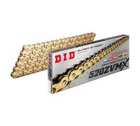 CATENA DID 520ZVM-X (Gold & Gold) - Lunghezza: 96 maglie con giunto a rivetto (ZJ)