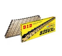 Catena DID X-RING Oro Nera 525VX3 122 Maglie