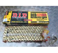 Catena DID , DID 428 HD per SYM Husky 125, Kmx 125, 126 Maglie, 1/2x5/16 , Oro