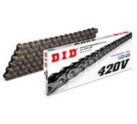 DID 420 V O-Ring Moto Moped Catena B&B Aperto Con Chiusura A Clip Nera 136