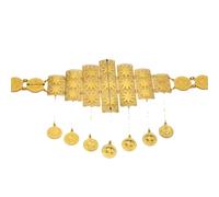Catena etnica da donna per il corpo turco, moneta, catena per la sposa, in Medio Oriente, per la pancia, Length 103 cm, Metallo Metallo Esotico