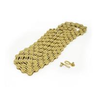 Catena for bicicletta 6 7 8 9 10 11 velocità Catene for bici da strada in titanio placcato oro argento TI Parte 116 maglie(10Speed TI-Gold Set)