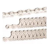 Catena for bicicletta da strada a 6, 7, 8, 9, 10, 11, 12 velocità, in acciaio al carbonio, placcatura completa, antiruggine, 116L(8s)